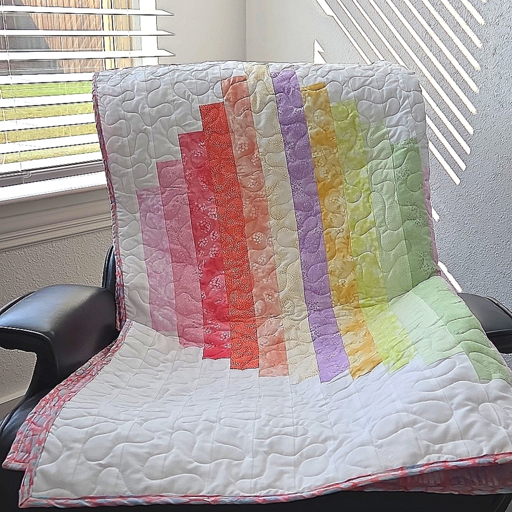Multicolor Heart Quilt - Picture 7 of 7